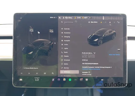 2023 Tesla Model Y Awd/Long Range Dual Motor All-Wheel Drive from USA, damaged, VIN 7SAYGDEE3PF886906